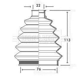 Пильник BORG & BECK BCB2335