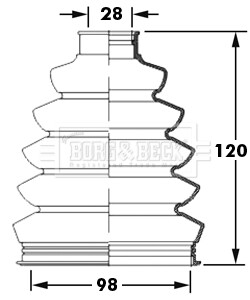 Пильник BORG & BECK BCB2394