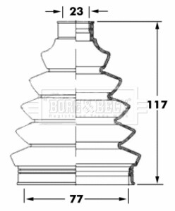 Пильник BORG & BECK BCB6068 (фото 1)