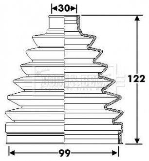 Пыльник BORG & BECK BCB6283