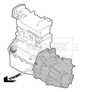 Подушка двигателя BORG & BECK BEM4038 (фото 1)