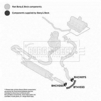 Шлангопровід BORG & BECK BTH1033 (фото 1)