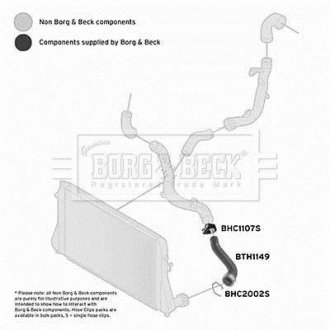 Шлангопровід BORG & BECK BTH1149