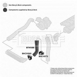 Патрубок BORG & BECK BTH1188