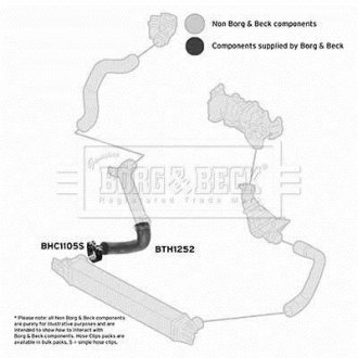 Шлангопровід BORG & BECK BTH1252