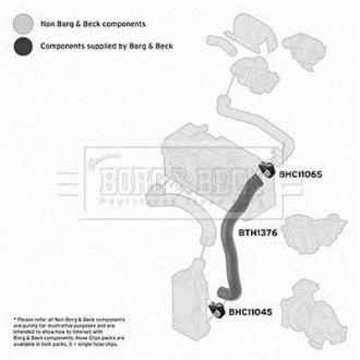 Шлангопровод BORG & BECK BTH1376