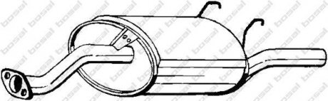 Глушитель выхлопных газов (конечный) BOSAL 163727