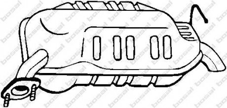 Глушитель выхлопных газов (конечный) BOSAL 171635 (фото 1)