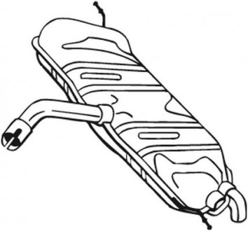 Задній. глушник,випускна сист. BOSAL 233-803