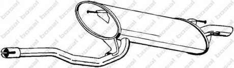 Глушитель выхлопных газов (конечный) BOSAL 282085