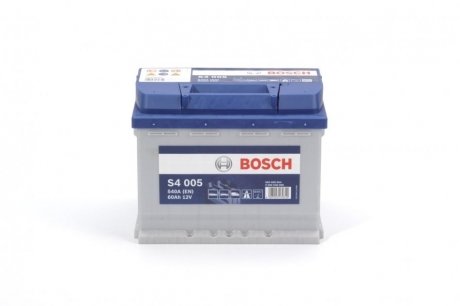 АКБ S4 SILVER 60 А*ч -/+ 540A BOSCH 0092S40050