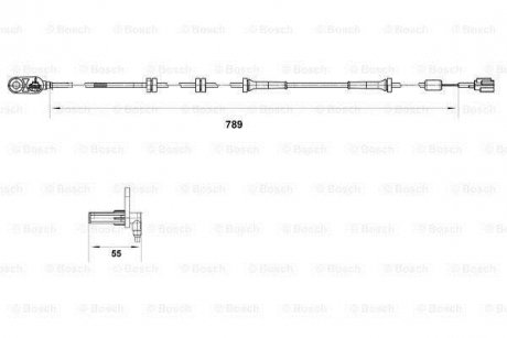 Датчик ABS BOSCH 0265007465