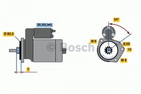 Стартер BOSCH 0986016790