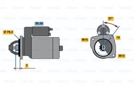 Стартер BOSCH 0986020860 (фото 1)