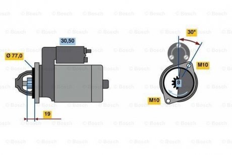 Стартер BOSCH 0986023600 (фото 1)