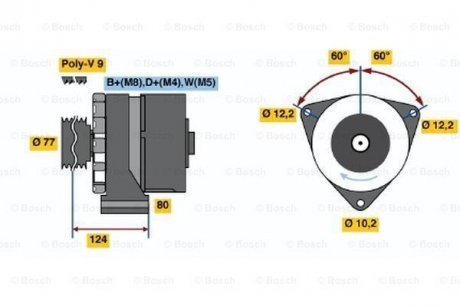 Генератор BOSCH 0 986 039 790 (фото 1)