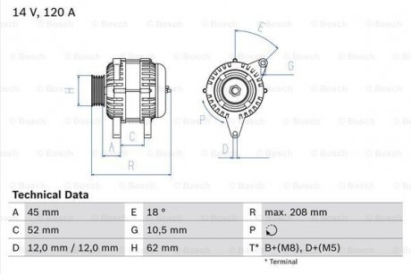 Генератор 0 986 049 400 BOSCH 0986049400