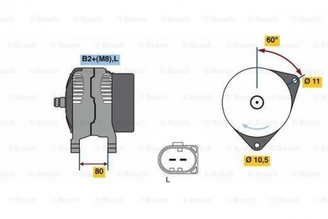 Генератор 0 986 049 950 BOSCH 0986049950