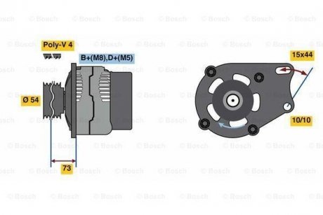 Генератор BOSCH 0986080560