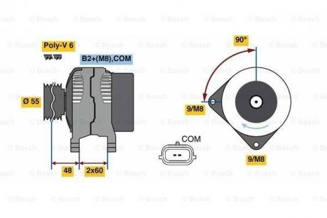 Генератор BOSCH 0 986 080 990