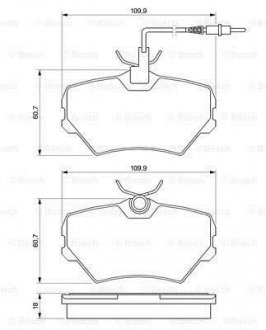 Комплект тормозных колодок, дисковый тормоз 0 986 424 217 BOSCH 0986424217 (фото 1)