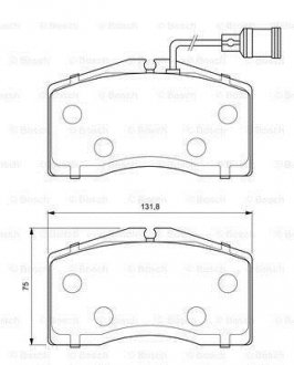 Тормозные колодки, дисковые. BOSCH 0986424664 (фото 1)