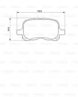 Тормозные колодки, дисковые. BOSCH 0986424692 (фото 1)