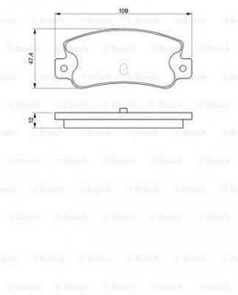 Гальмівні колодки дискові ALFA ROMEO 164/FIAT Croma90 -98 BOSCH 0986461770