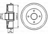 Гальмівний барабан BOSCH 0986477121 (фото 1)