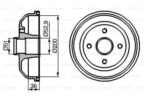 Тормозной барабан BOSCH 0986477134 (фото 1)