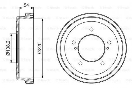 Гальмівний барабан BOSCH 0986477213