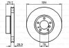 Диск тормозной BOSCH 0986478024 (фото 7)