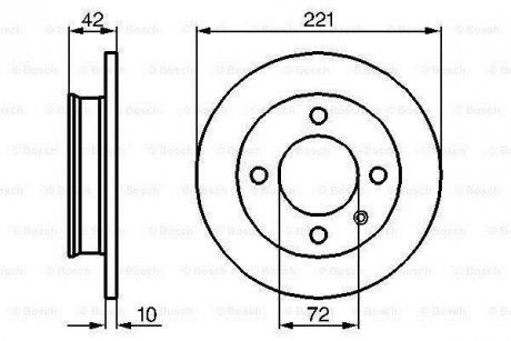 Тормозной диск BOSCH 0986478068 (фото 1)