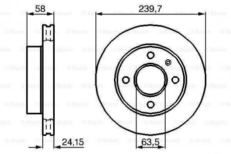 Тормозной диск BOSCH 0986478148