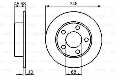 Тормозной диск BOSCH 0986478315 (фото 1)