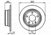 Тормозной диск BMW E32 730 '\'R BOSCH 0986478323 (фото 1)