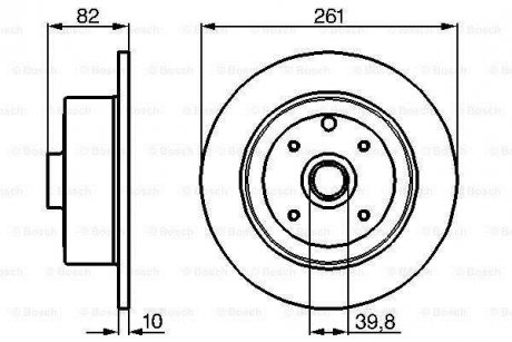 Тормозной диск BOSCH 0986478328