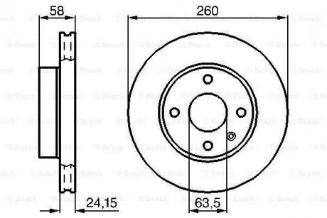 Тормозной диск BOSCH 0986478346 (фото 1)