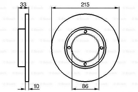 Диск тормозной BOSCH 0986478376