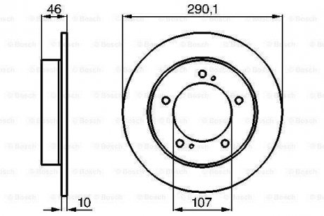 Тормозной диск BOSCH 0986478377 (фото 1)