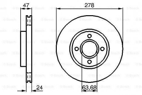 Диск гальмівний BOSCH 0986478427