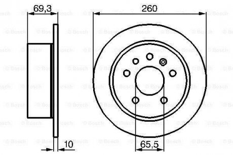 Тормозной диск BOSCH 0986478430 (фото 1)