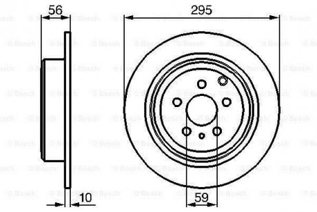 Тормозной диск BOSCH 0986478435 (фото 1)