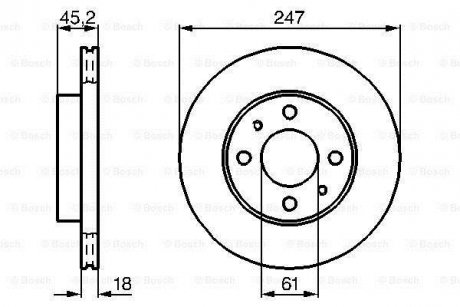 Диск тормозной BOSCH 0986478459