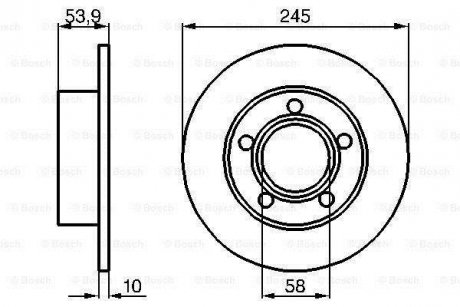 Диск тормозной BOSCH 0986478461