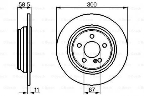 Тормозной диск BOSCH 0986478472 (фото 1)