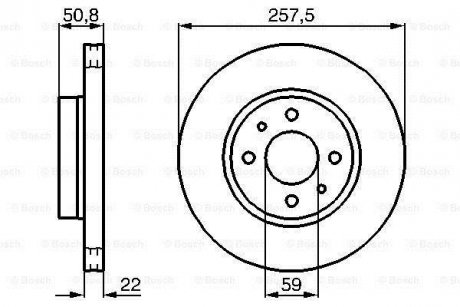 Тормозной диск BOSCH 0986478512 (фото 1)