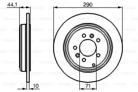 Тормозной диск 0 986 478 556 BOSCH 0986478556