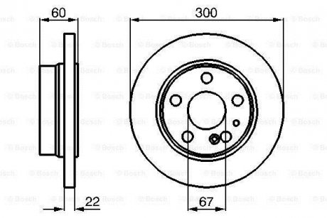 Тормозной диск BOSCH 0986478566 (фото 1)