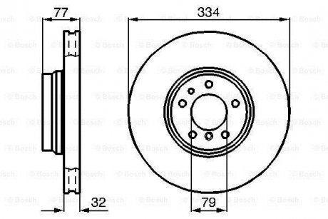 Диск тормозной BOSCH 0986478623